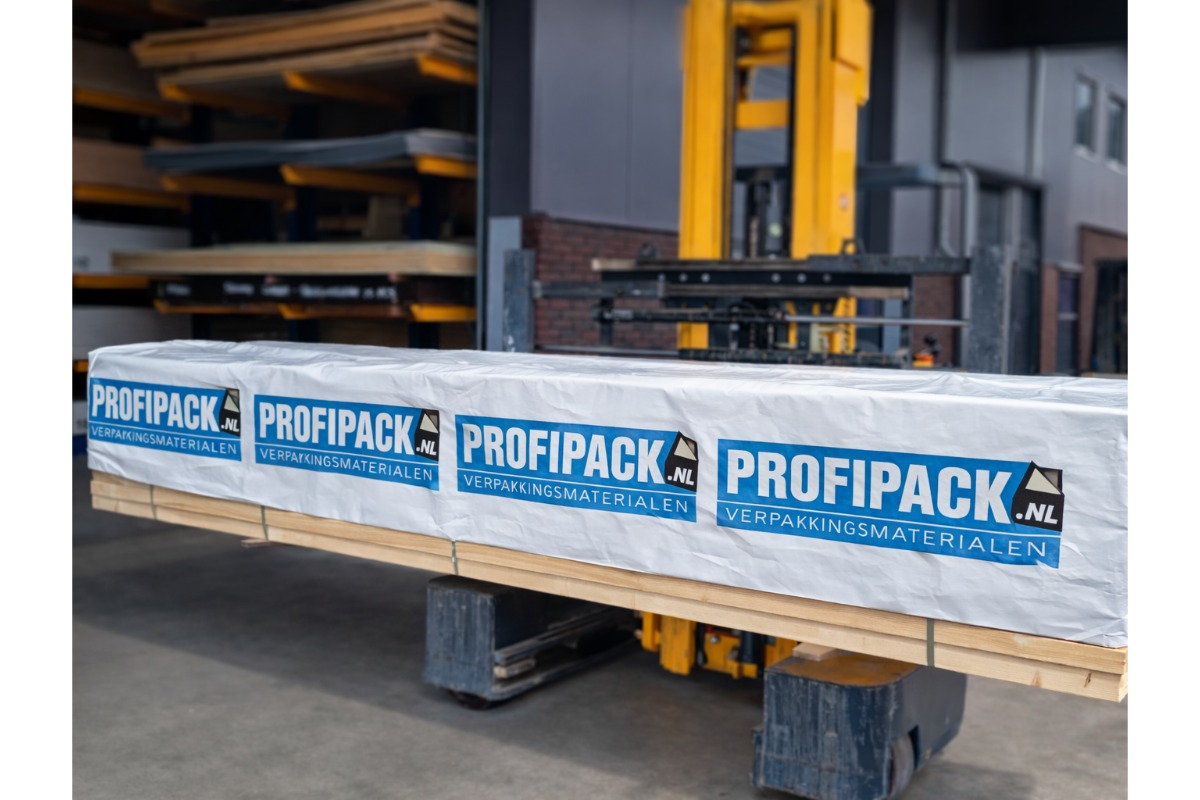 Coex folie wit 2 kleuren bedrukt - 150cm x 200m x 50my