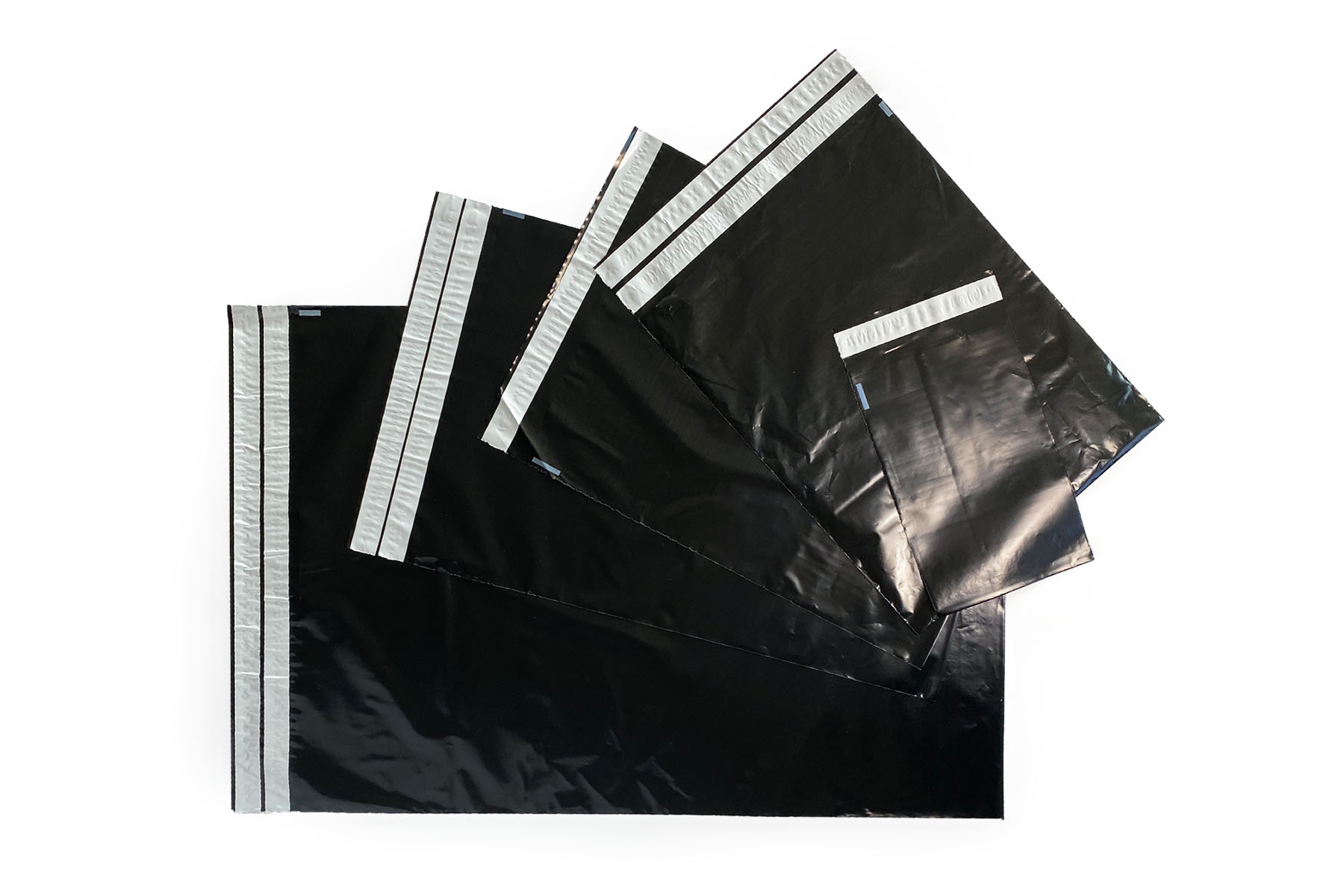 Coex verzendzakken zwart retour - 500 x 700mm (100 st)