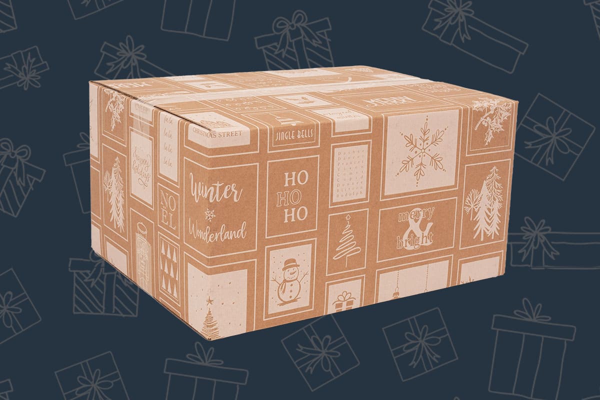 kerstdozen online kopen - kerstpakket doos leeg
