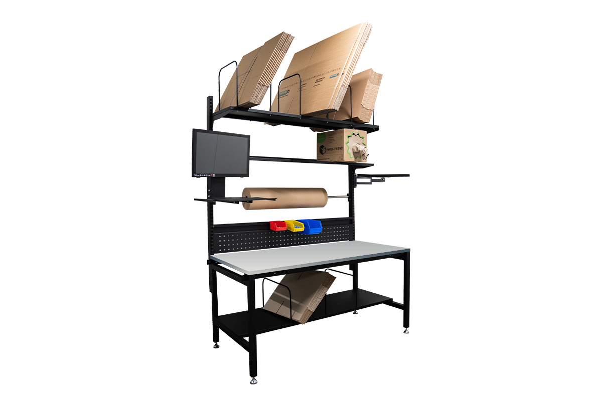 Inpaktafel compleet met RVS blad - 1550mm