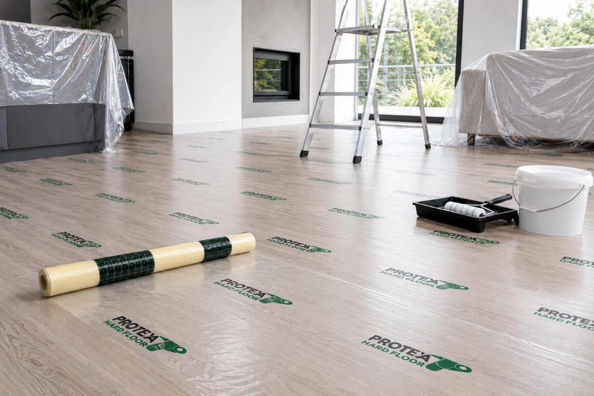 Protexa Hard Floor Premium Afdekfolie zelfklevend - 120cm x 60m x 100my