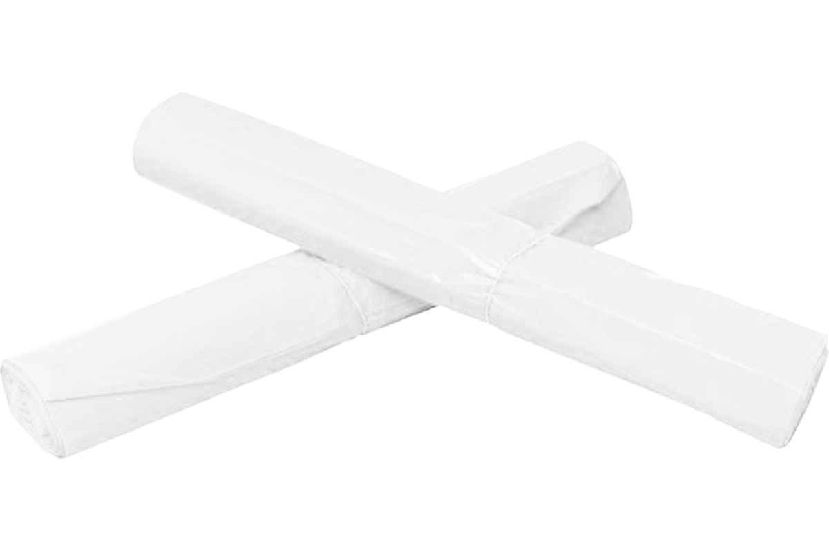 HDPE afvalzakken wit 120L - 70 x 110cm x T25 (200st)