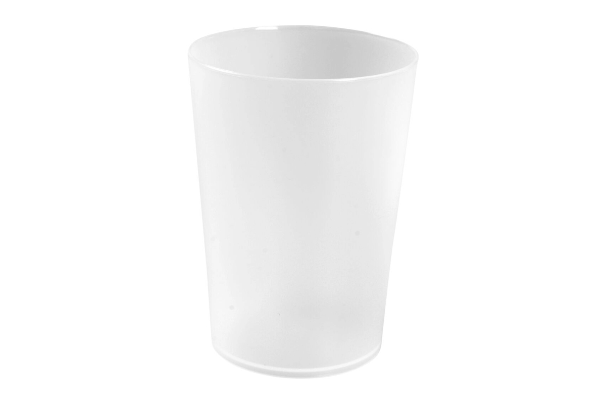 Herbruikbare drinkbekers wit - 300ml (96 st) Herbruikbare drinkbekers wit - 300ml (96 st)