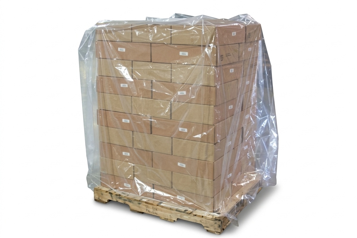 Plastic pallethoezen transparant BLOK pallet - 210cm (40 st)