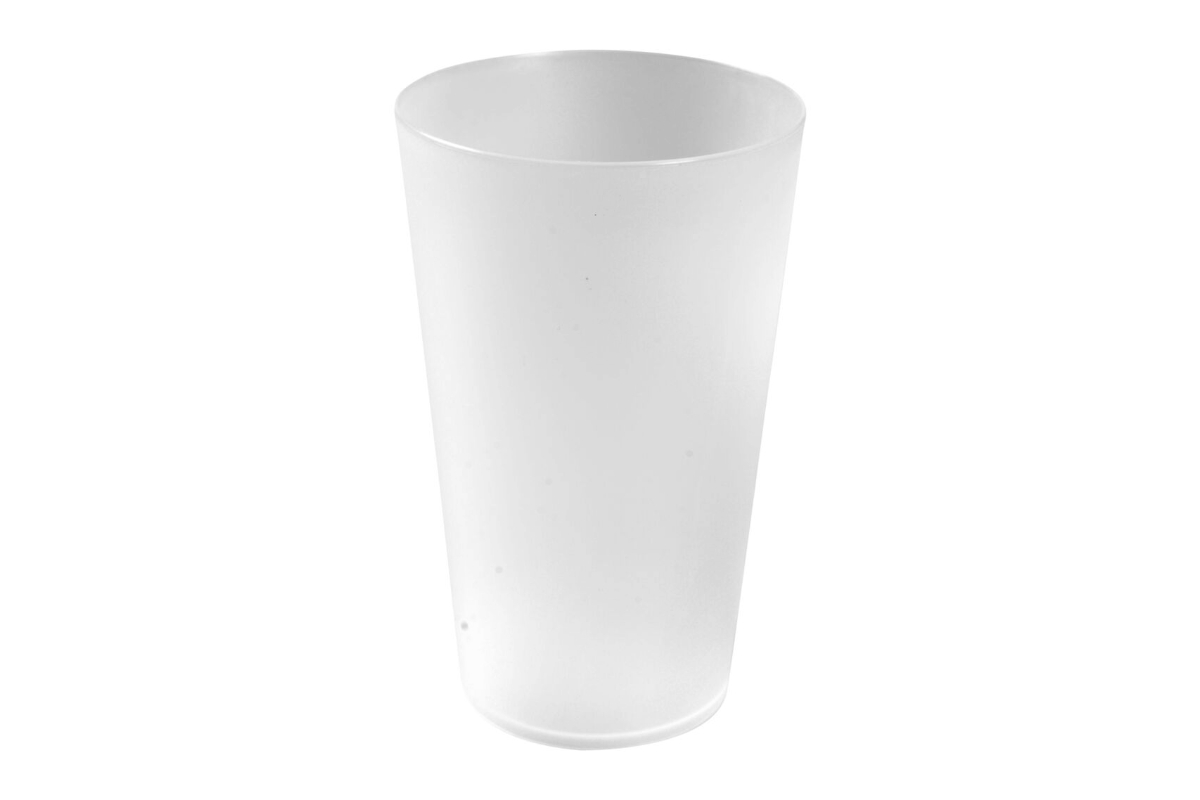 Herbruikbare drinkbekers wit - 500ml (96 st) Herbruikbare drinkbekers wit - 500ml (96 st)