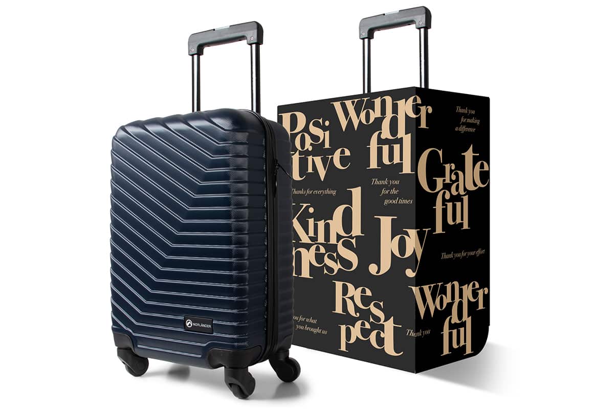 Trolleyhoed "Joy Black" - 327 x 225 x 495 mm (dubbele golf)