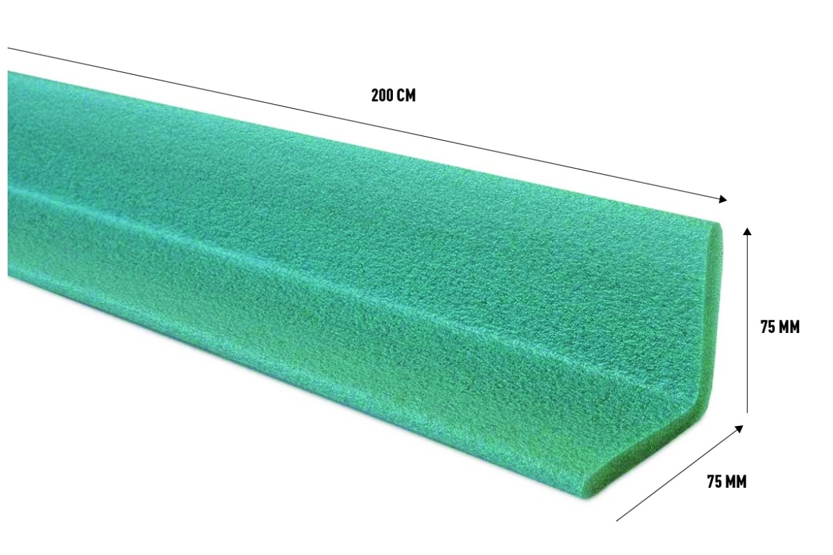 L Schuimprofiel - 75 x 75 mm x 200 cm