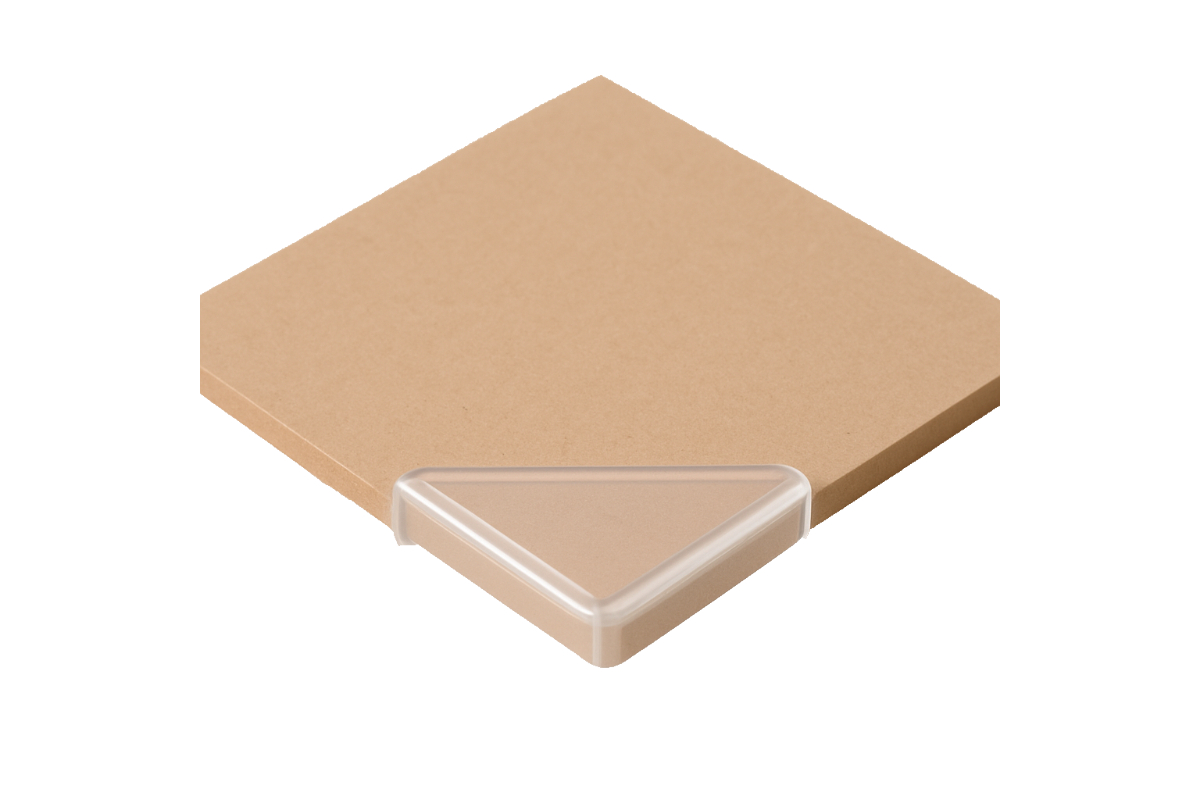 Kunststof glas beschermhoeken transparant - 60 x 10,4 x 8mm (250 st)