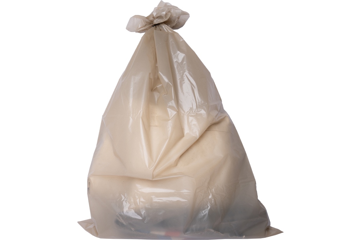 Plastic zakken transparant recycled - 100 x 150cm x 100my (50 st)