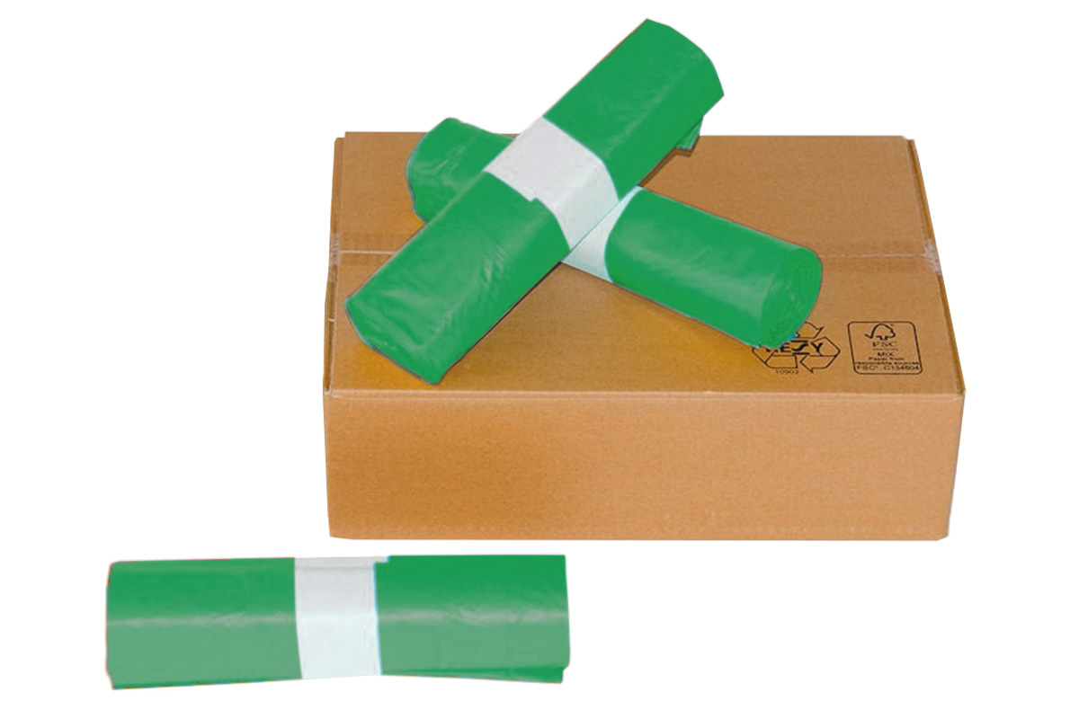 Grote afvalzakken groen 400L geperforeerd - 70 x 15/15 x 200cm x 40my (50 st) Grote afvalzakken groen 400L geperforeerd - 70 x 15/15 x 200cm x 40my (50 st)