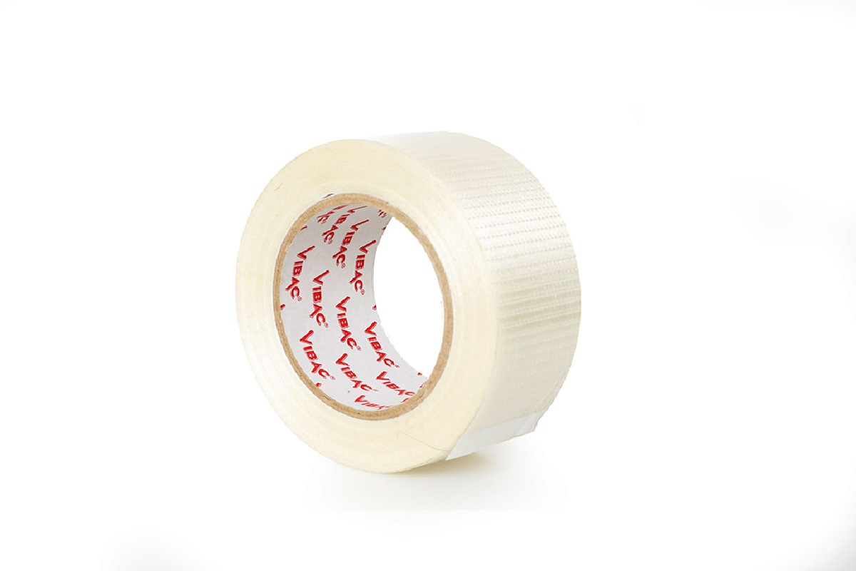 Lengte versterkte tape transparant - 25mm x 50m