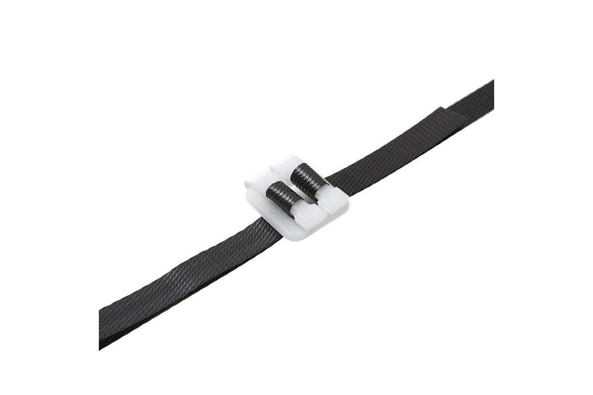 Kunststof gespen zwart - 13mm (250 st)