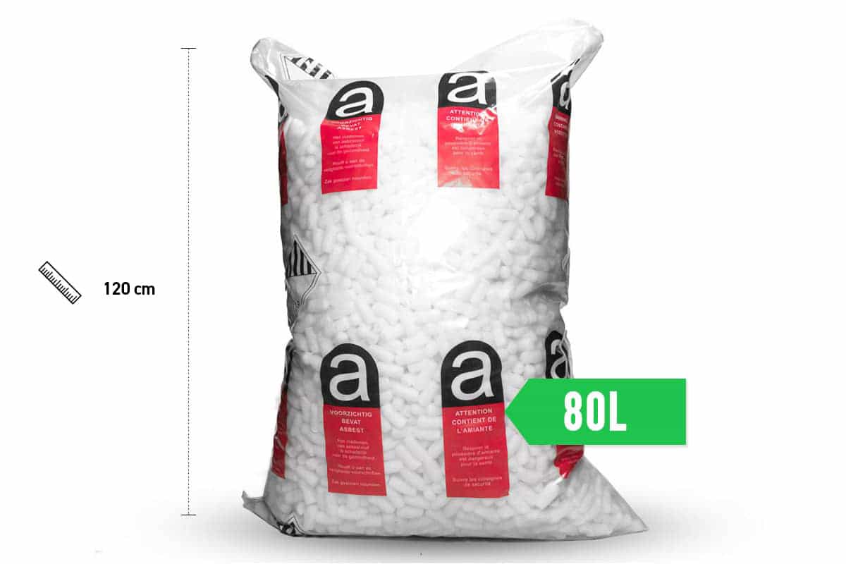 Asbestzakken 80L - 80 x 120 cm x 100my