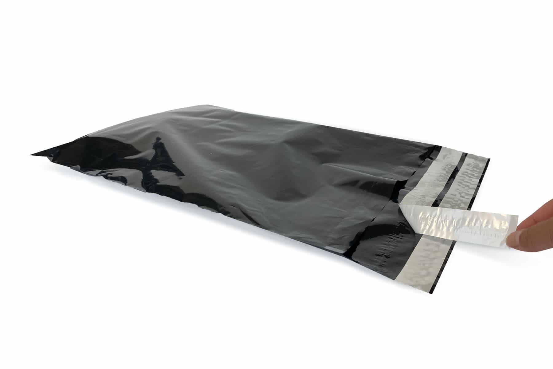 Coex verzendzakken zwart retour - 360 x 535mm (100 st)