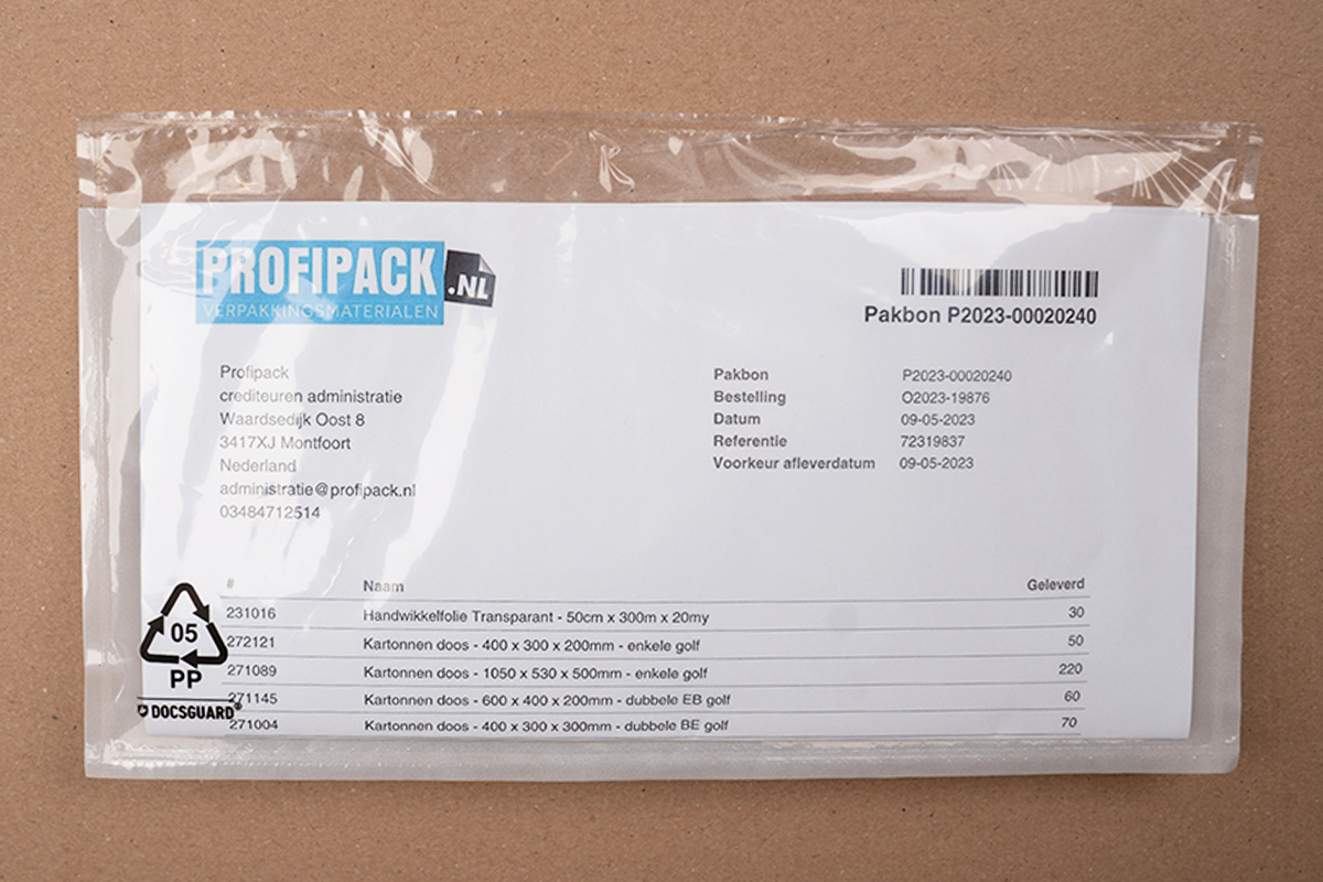 Paklijst enveloppen blanco - 225 x 122mm (1.000 st)
