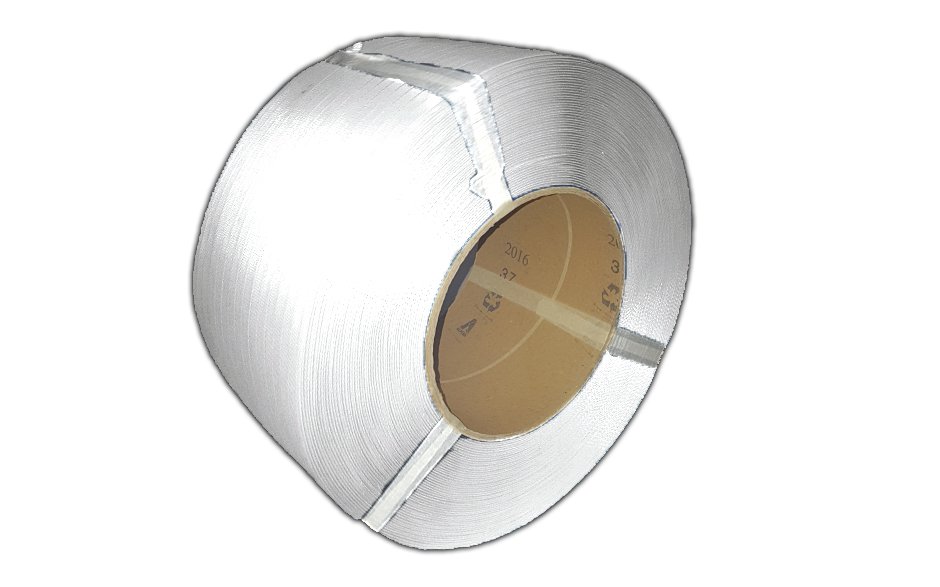 PP omsnoeringsband wit - 12mm x 2.500m x 0,63mm