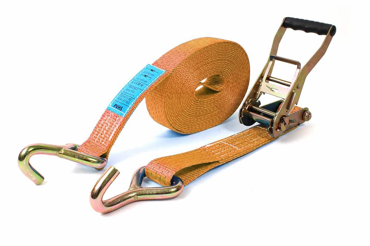 Spanband 2-delig vingerhaak - 50mm x 9m (5 ton) Spanband 2-delig vingerhaak - 50mm x 9m (5 ton)