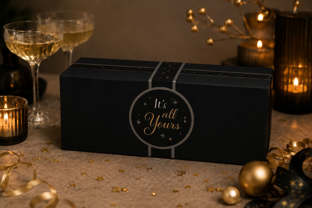 Geschenkdoos  "Big Suprise Black" - 390 x 290 x 232 mm 