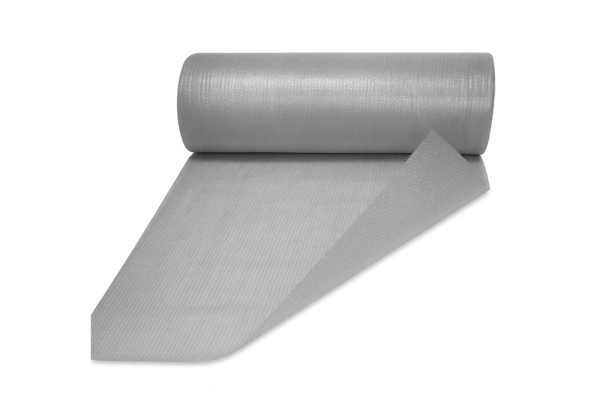 Noppenfolie met coex 3-laags grijs - 125cm x 75m x 80my