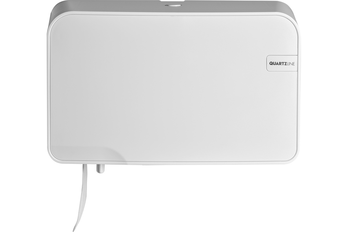 Quartz duo toiletrolhouder wit - standaard rol