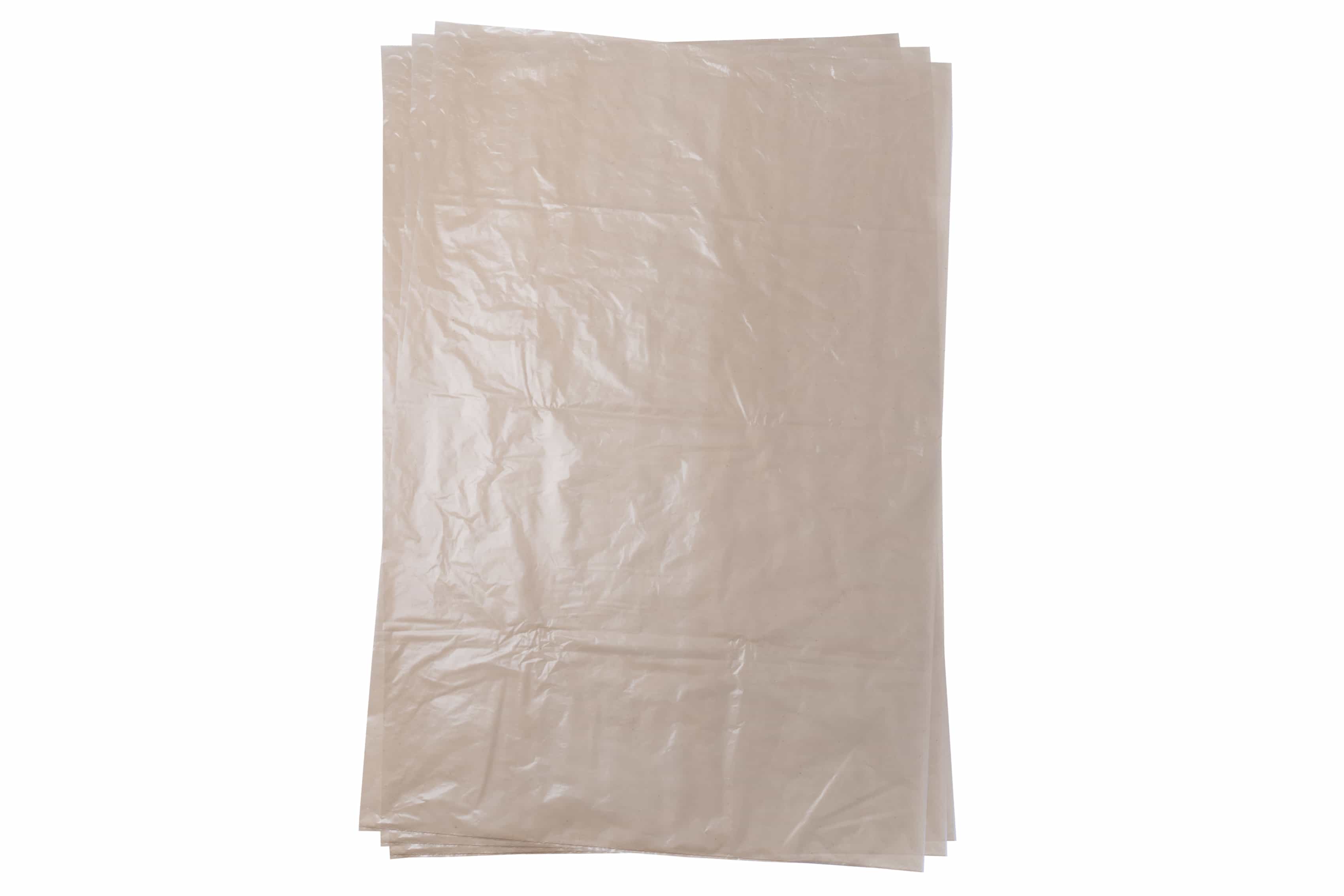 Plastic zakken transparant recycled - 100 x 150cm x 100my (50 st)