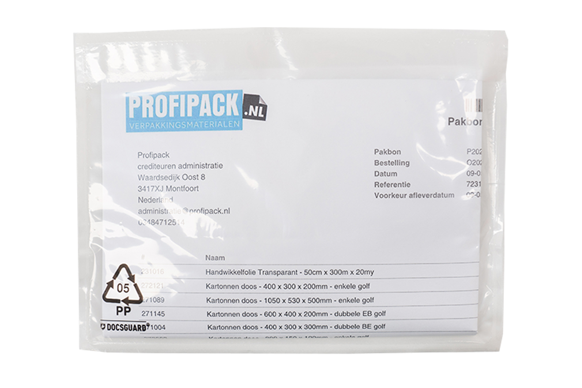 Paklijst enveloppen blanco - 165 x 122mm (1.000 st) Paklijst enveloppen blanco - 165 x 122mm (1.000 st)