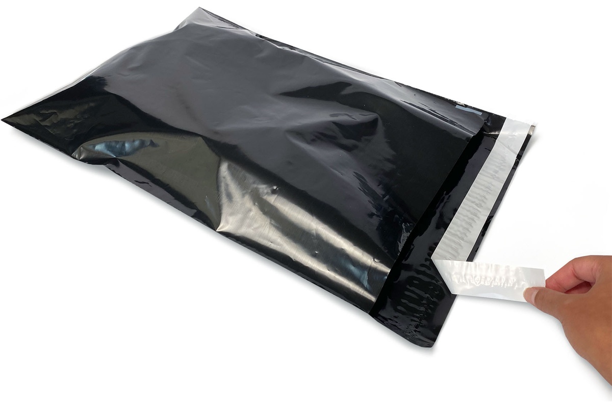 Coex verzendzakken zwart - 165 x 245mm (100 st)