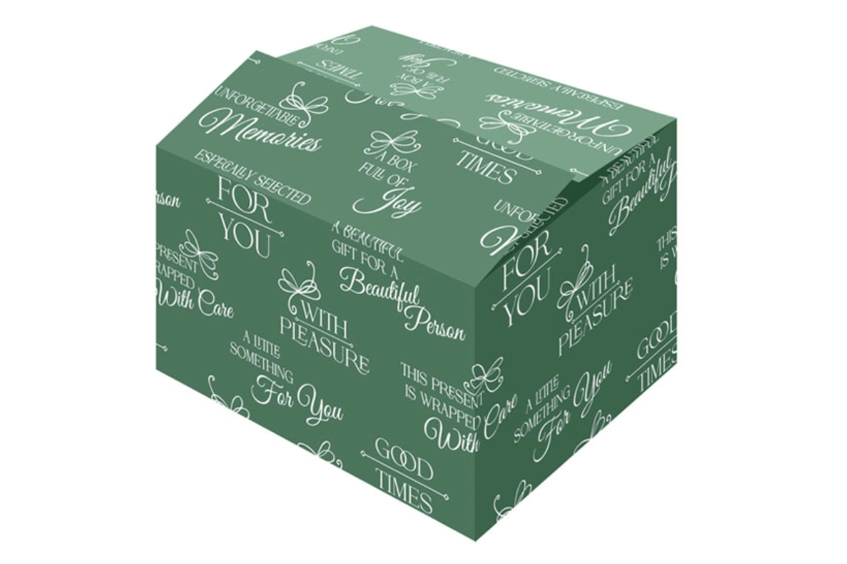 Geschenkdoos ''Good Times Green'' - 4 afmetingen beschikbaar