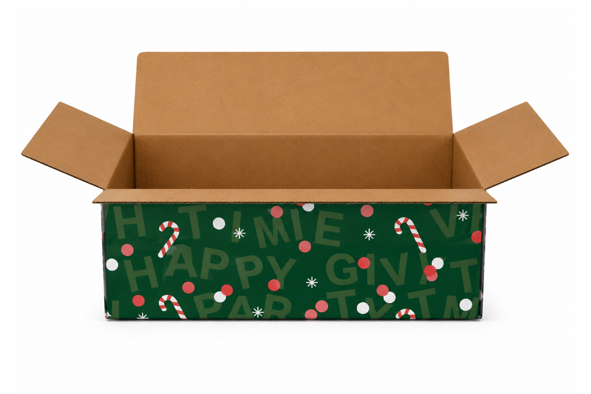 Kerstdoos "Party Time"  - 390 x 290 x 105mm
