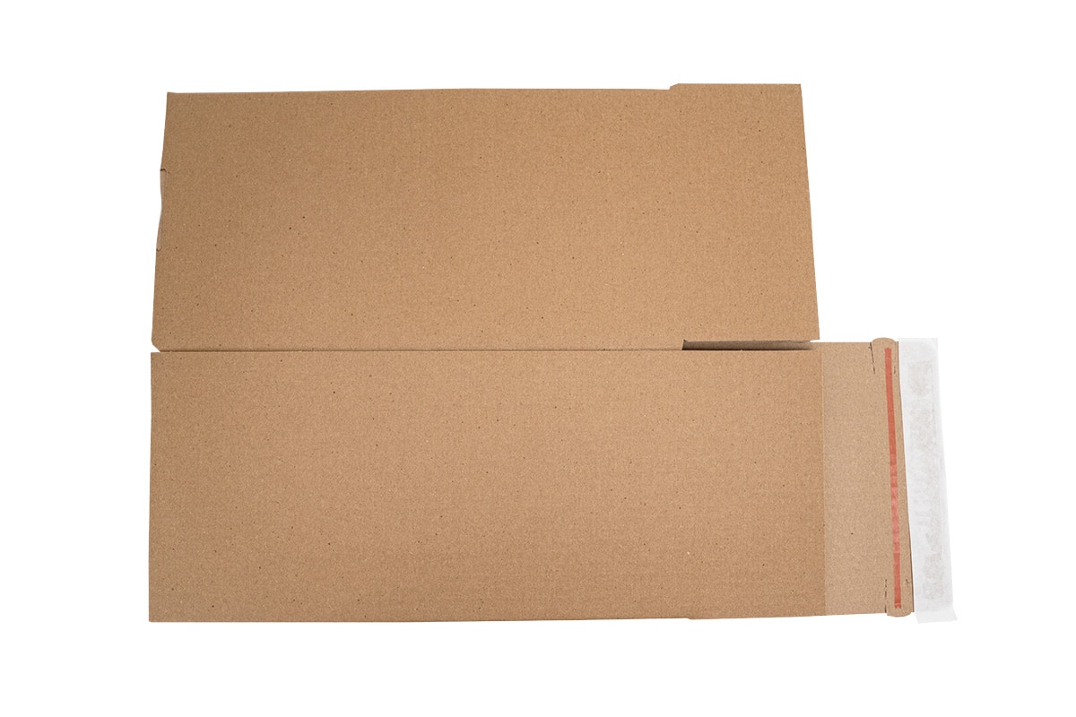 Autolock doos bruin - 155 x 155 x 300mm (enkele golf)
