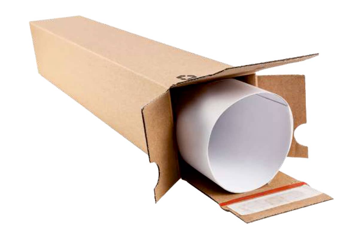 Vierkante kartonnen kokers - 700 x 105 x 105 mm Vierkante kartonnen kokers - 700 x 105 x 105 mm