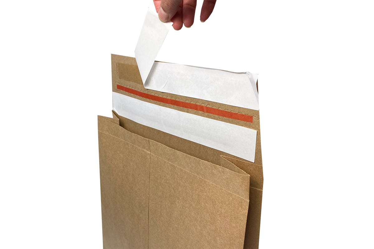Papieren verzendzakken ''Be good bag'' 1 zijde bedrukt - 250 x 430mm + 80mm