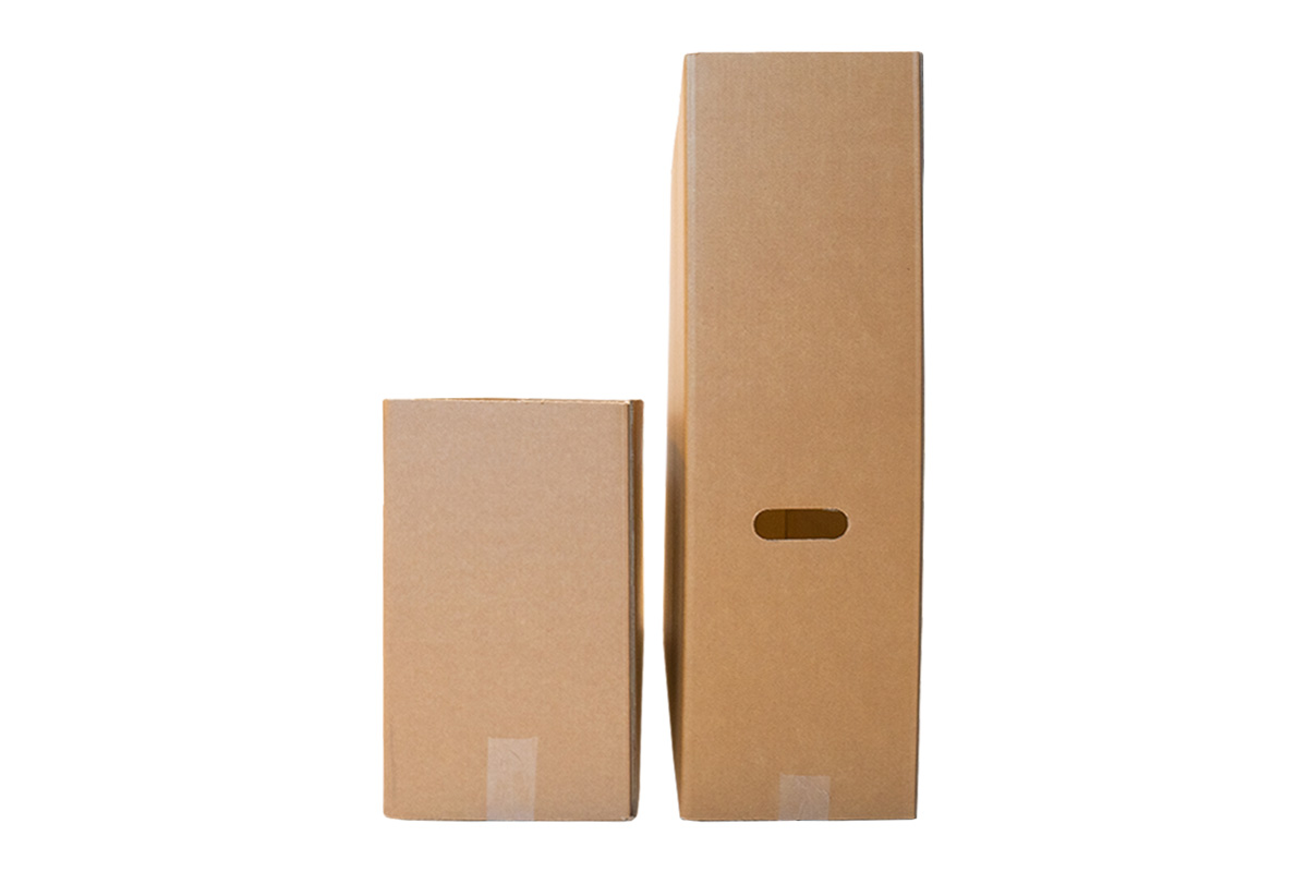 Tweedelige schilderijdoos - 1010 x 250 x 760/1100mm (dubbele golf)