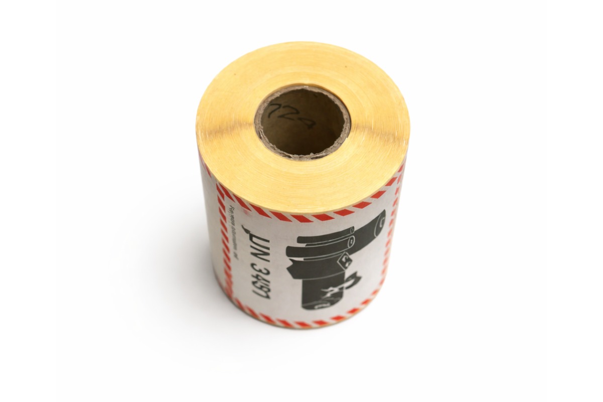  Waarschuwingsetiketten "UN 3481" - 100 x 100mm (500st)