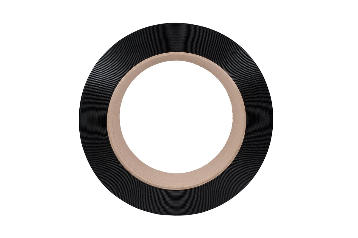 PP omsnoeringsband zwart - 12mm x 2.000m x 0,73mm
