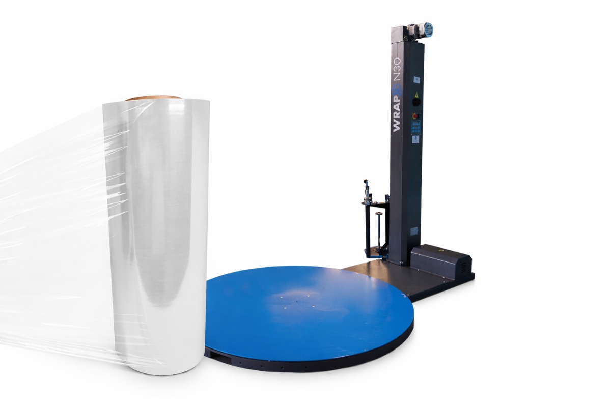 WrapR N30 palletwikkelmachine 150% - 150cm / 200cm + 5 rollen machinefolie