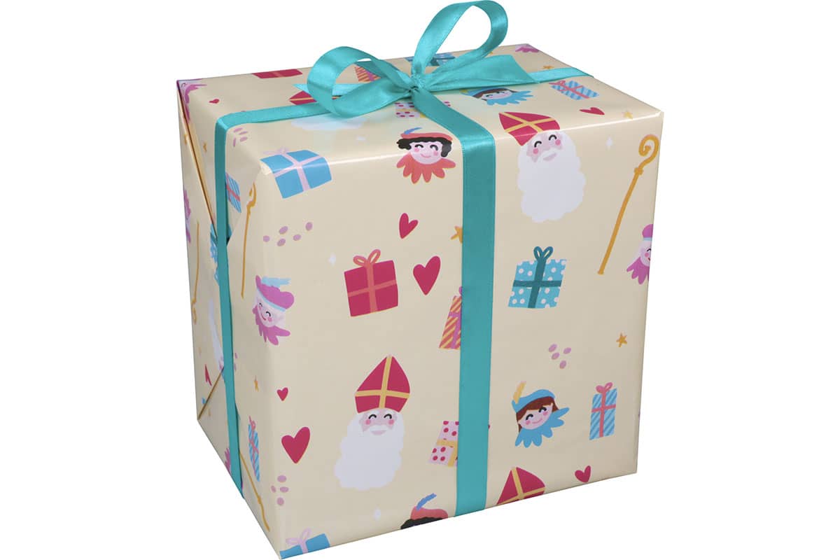 Inpakpapier sinterklaas inpakpapier pakjes 100m x 50cm 80g