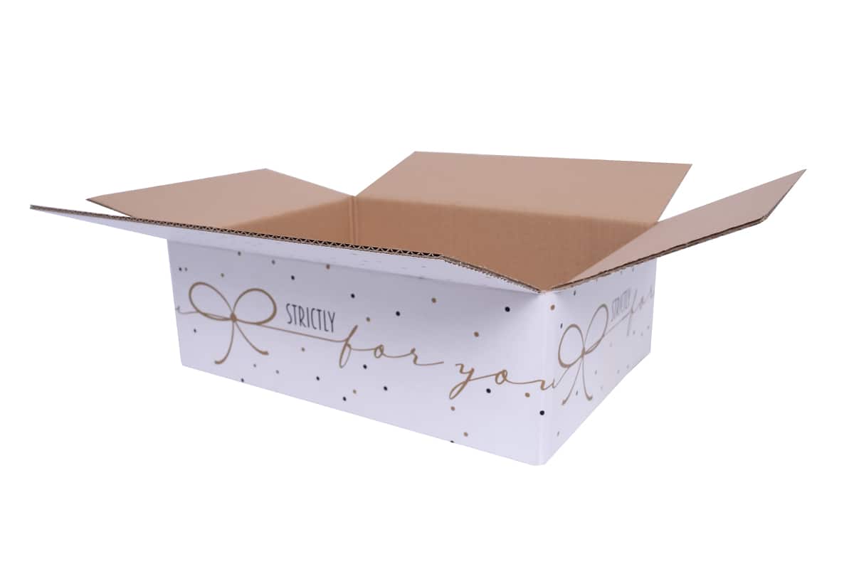 Geschenkdoos strictly gold - 390 x 290 x 126mm
