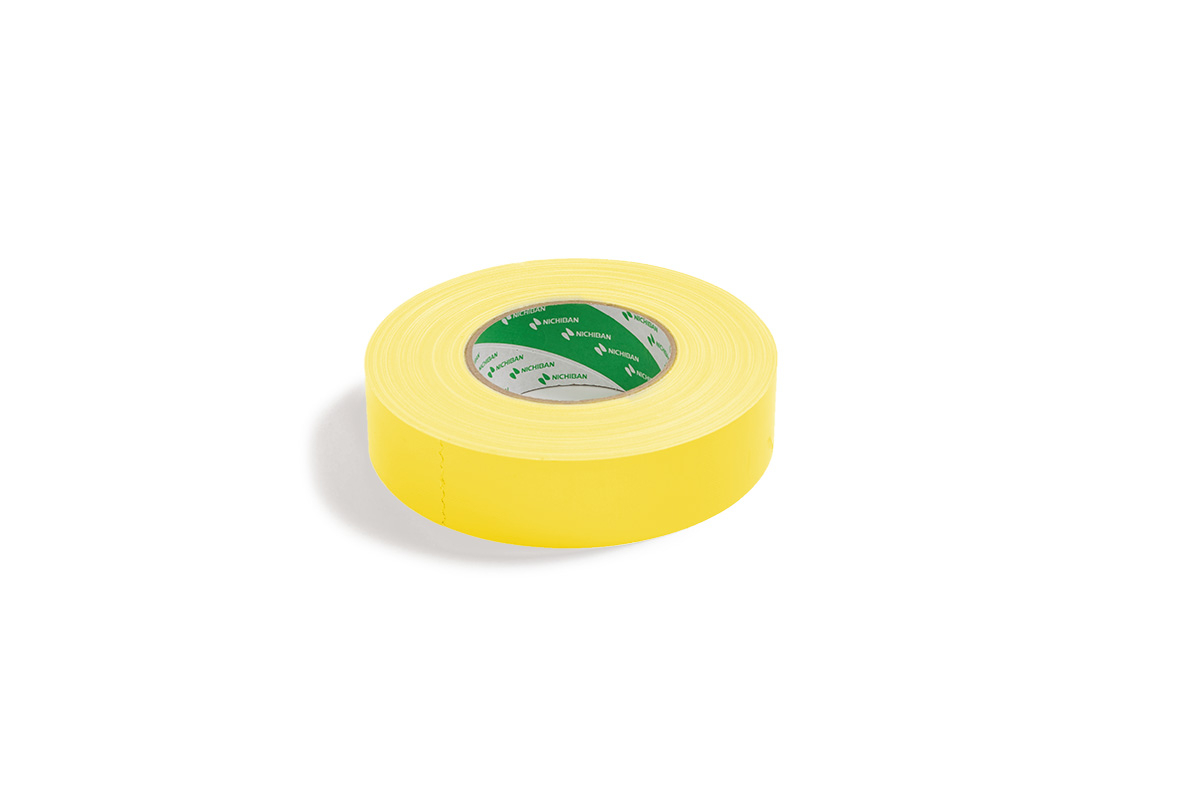 Nichiban® 1200 gaffa tape geel - 25mm x 50m Nichiban® 1200 gaffa tape geel - 25mm x 50m