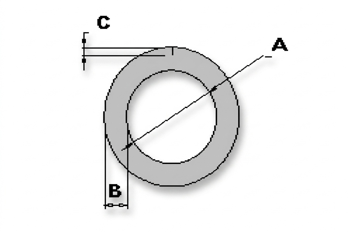 O Schuimprofiel - 22⌀ x 9mm x  200cm  (100 st)