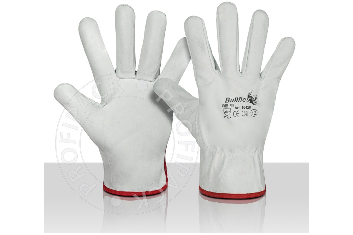 Bullflex Chauffeurshandschoenen rund/nerfleder flanel gevoerd - maat 12/XXXL