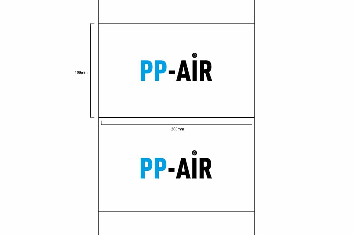 PP-air luchtzakjes folie 9.7.1 - 100 x 200mm x 350m