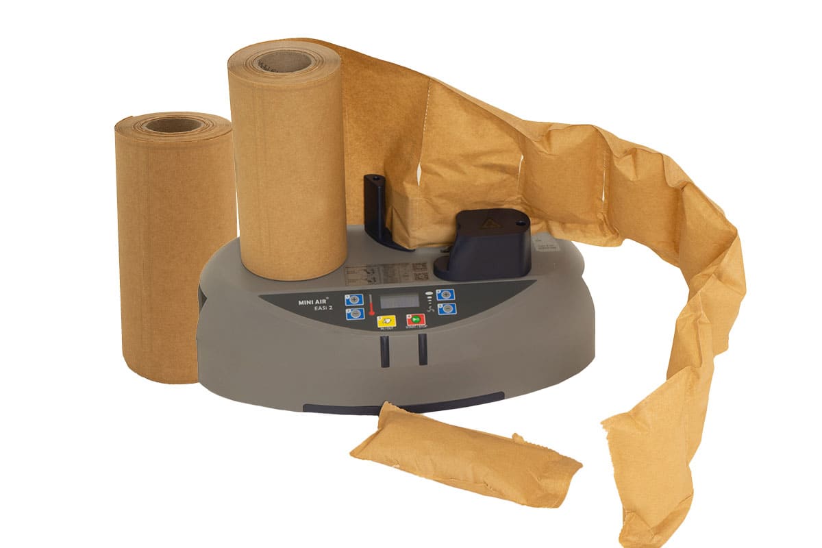 PP-air luchtzakjes machine NANO 4.0 met 2 rollen papieren zakjes