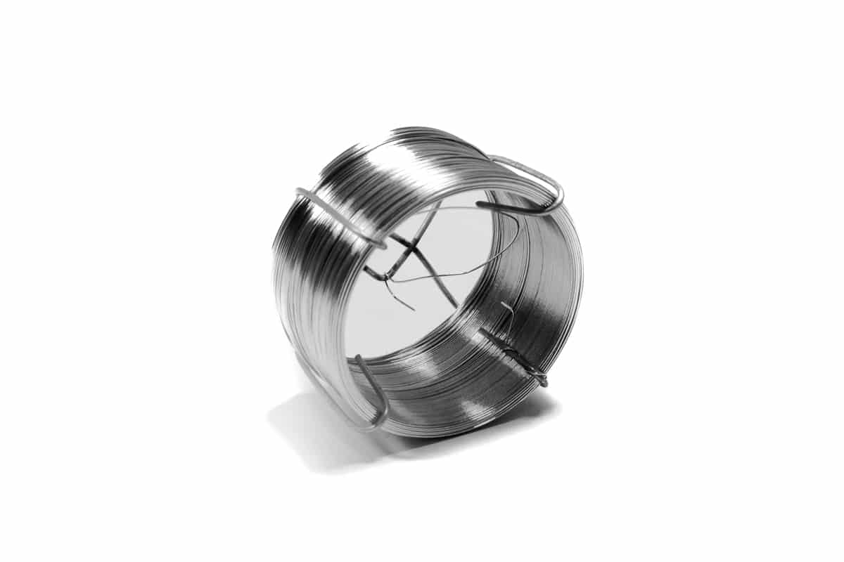Metalen labeldraadjes op rol - 0,7mm x 100m