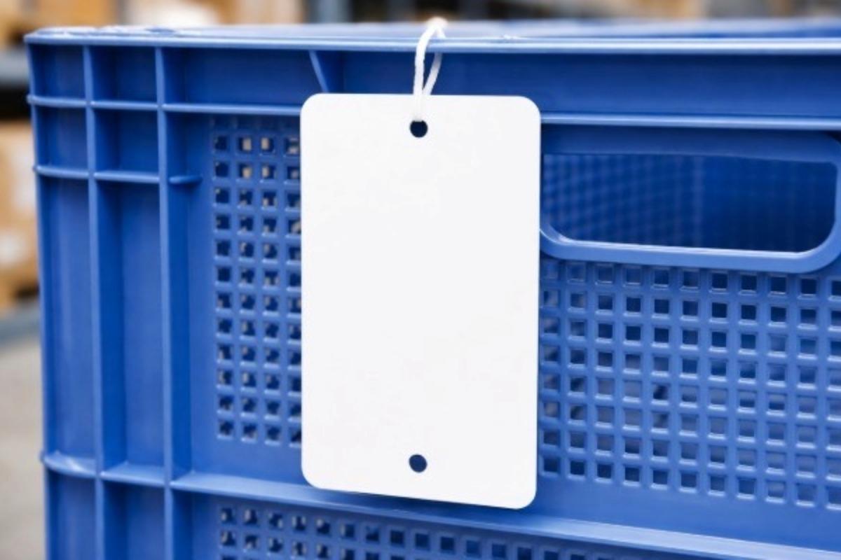 Metalen labels wit - 65 x 120mm (100 st)