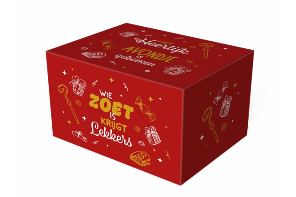 Geschenkdoos "Sinterklaasdoos" - 250 x 150 x 120mm