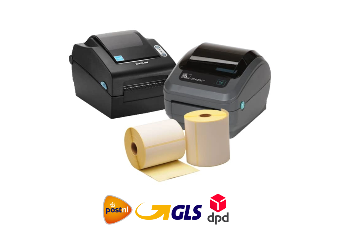 Verzendlabel set PostNL/DPD/GLS - Zebra ZD421D + 12 verzendlabel rollen 102 x 150mm
