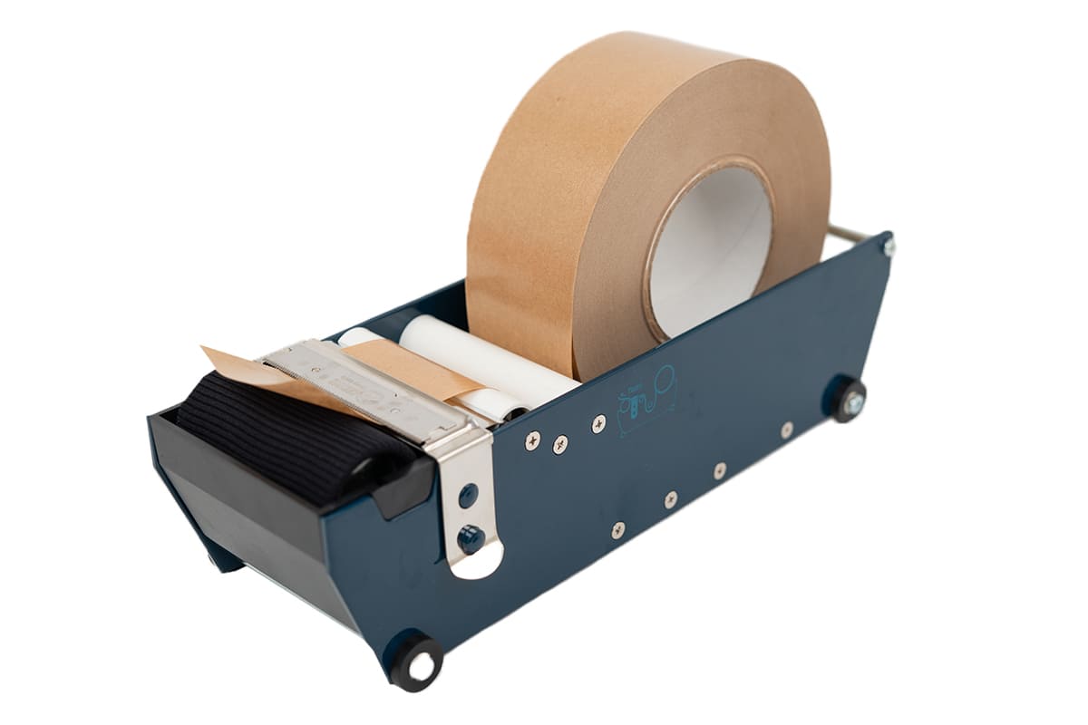 Papieren tape gegomd - 70mm x 200m - 70g/m2 - versterkt