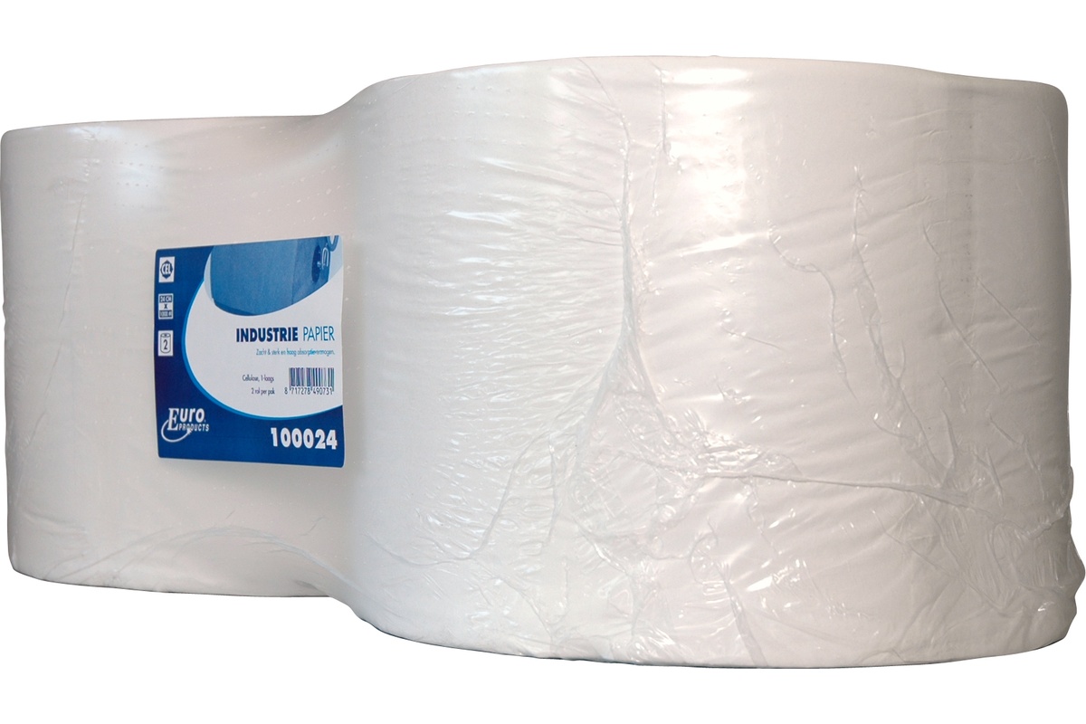 Maxi rollen poetspapier - 24cm x 380m (2 rollen)
