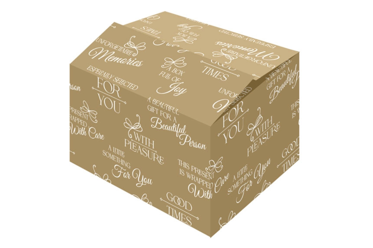 Geschenkdoos ''Good Times Kraft'' -  390 x 290 x 105mm 